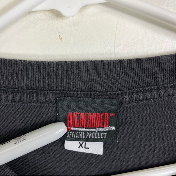 1996 Vintage Highlander TShirt There Can Only Be One Movie Tv Promo USA Fit Lrg - Picture 11 of 15